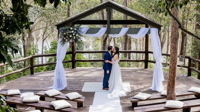 Outdoor wedding venue Brisbane garden event space